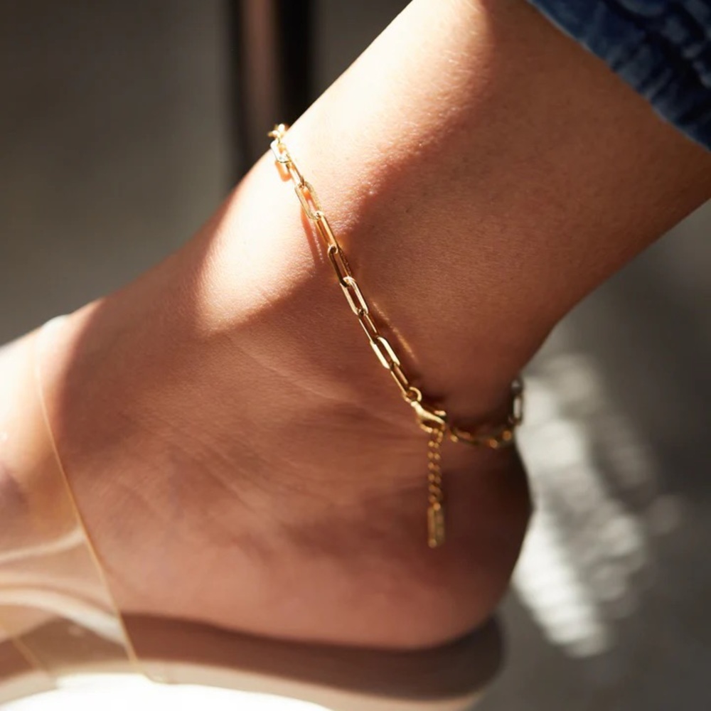 Bold link anklet